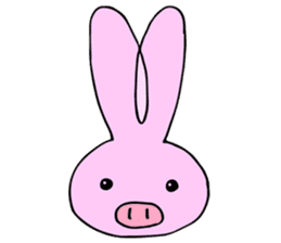 Rabbit-Pig sticker #9508873