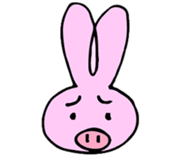 Rabbit-Pig sticker #9508876