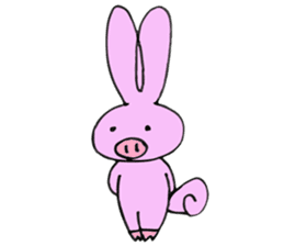 Rabbit-Pig sticker #9508882