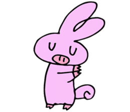 Rabbit-Pig sticker #9508883