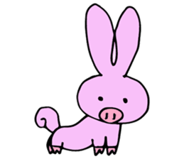 Rabbit-Pig sticker #9508884