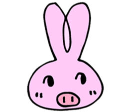Rabbit-Pig sticker #9508888