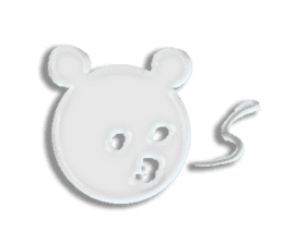 A transparent bear sticker #9508905