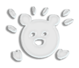 A transparent bear sticker #9508907