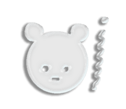 A transparent bear sticker #9508908