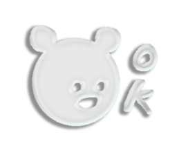 A transparent bear sticker #9508911