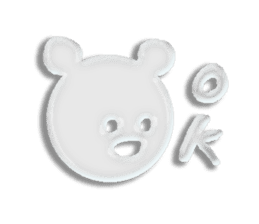 A transparent bear sticker #9508911