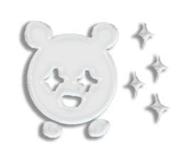 A transparent bear sticker #9508913