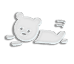 A transparent bear sticker #9508914