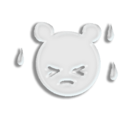 A transparent bear sticker #9508918