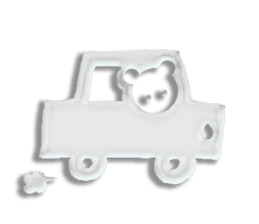 A transparent bear sticker #9508921