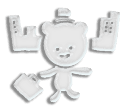 A transparent bear sticker #9508924