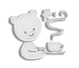 A transparent bear sticker #9508926