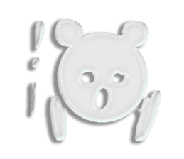 A transparent bear sticker #9508934
