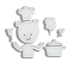 A transparent bear sticker #9508935