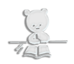 A transparent bear sticker #9508936