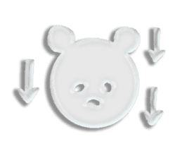 A transparent bear sticker #9508939