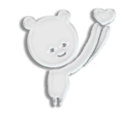 A transparent bear sticker #9508940