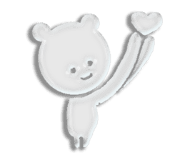 A transparent bear sticker #9508940