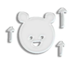 A transparent bear sticker #9508941