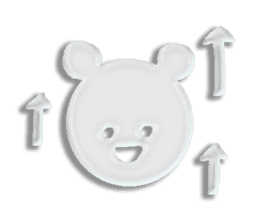 A transparent bear sticker #9508941