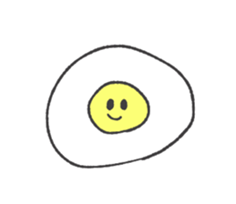 Egg and house and bird sticker #9509106
