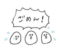 Egg and house and bird sticker #9509124