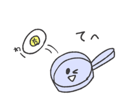 Egg and house and bird sticker #9509127