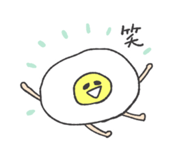 Egg and house and bird sticker #9509129