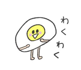 Egg and house and bird sticker #9509130