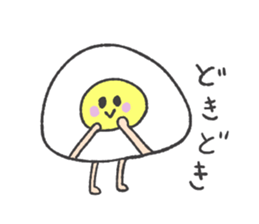 Egg and house and bird sticker #9509131