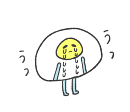 Egg and house and bird sticker #9509134