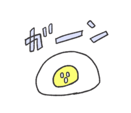 Egg and house and bird sticker #9509135