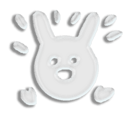 A transparent rabbit sticker #9509267