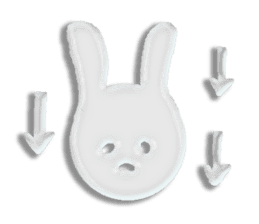 A transparent rabbit sticker #9509299