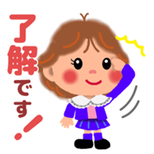 80's girl sticker #9509468