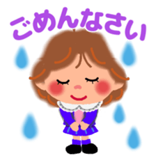 80's girl sticker #9509471