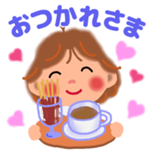 80's girl sticker #9509472