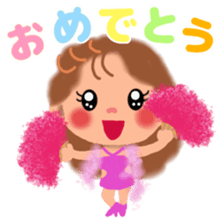 80's girl sticker #9509476