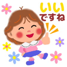 80's girl sticker #9509489