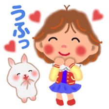 80's girl sticker #9509490