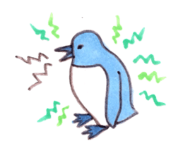 Penguin ha kawaii sticker #9509996
