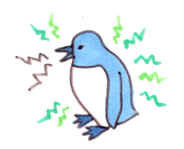 Penguin ha kawaii sticker #9509996