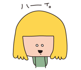 a wall eyed girl sticker #9510905