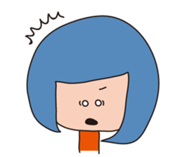 a wall eyed girl sticker #9510909