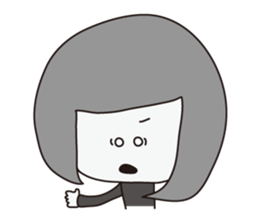 a wall eyed girl sticker #9510919