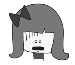 a wall eyed girl sticker #9510922