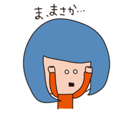 a wall eyed girl sticker #9510924