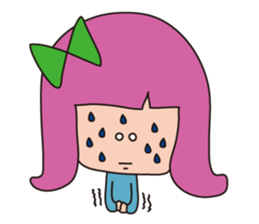 a wall eyed girl sticker #9510927