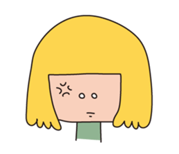 a wall eyed girl sticker #9510930